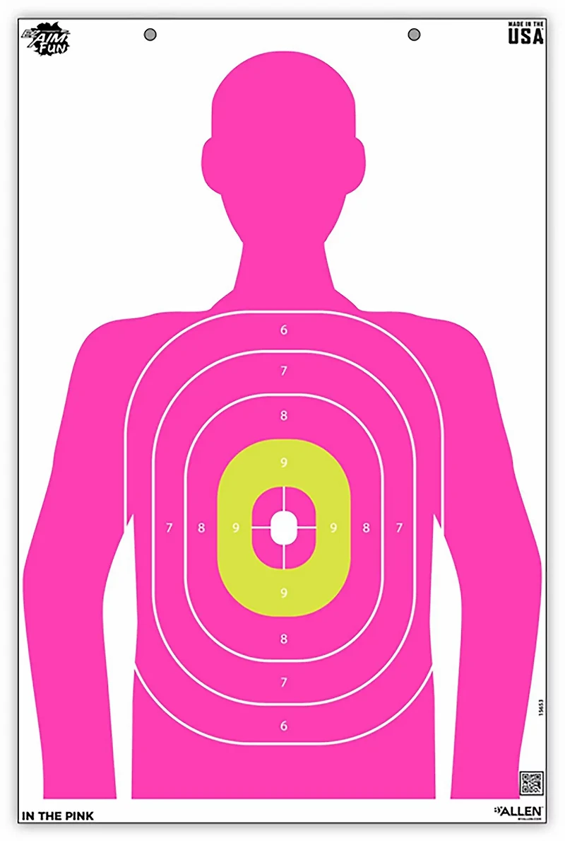 Allen Company EZ Aim Fun In The Pink Silhouette Paper Shooting Targets 3-Pack