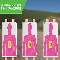 Allen Company EZ Aim Fun In The Pink Silhouette Paper Shooting Targets 3-Pack