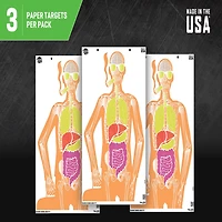 Allen Company EZ Aim Fun Makin' Bones About It Silhouette Paper Shooting Targets 3-Pack