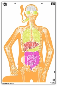 Allen Company EZ Aim Fun Makin' Bones About It Silhouette Paper Shooting Targets 3-Pack