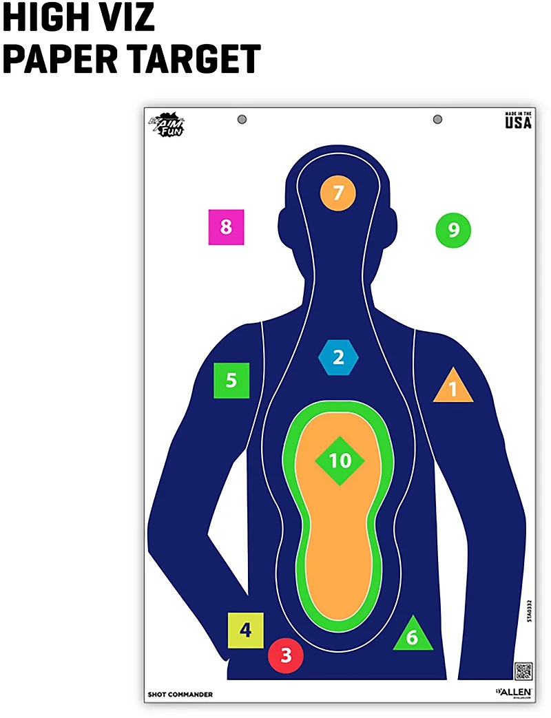 Allen Company EZ Aim Fun Tough Crowd Paper Shooting Targets 3-Pack