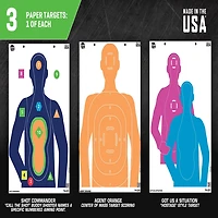 Allen Company EZ Aim Fun Tough Crowd Paper Shooting Targets 3-Pack
