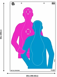 Allen Company EZ Aim Fun Tough Crowd Paper Shooting Targets 3-Pack