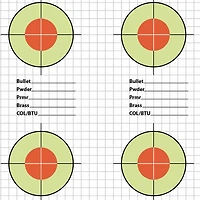Allen Company EZ Load 13.5 in Square Load Development Paper Shooting Targets 25-Pack