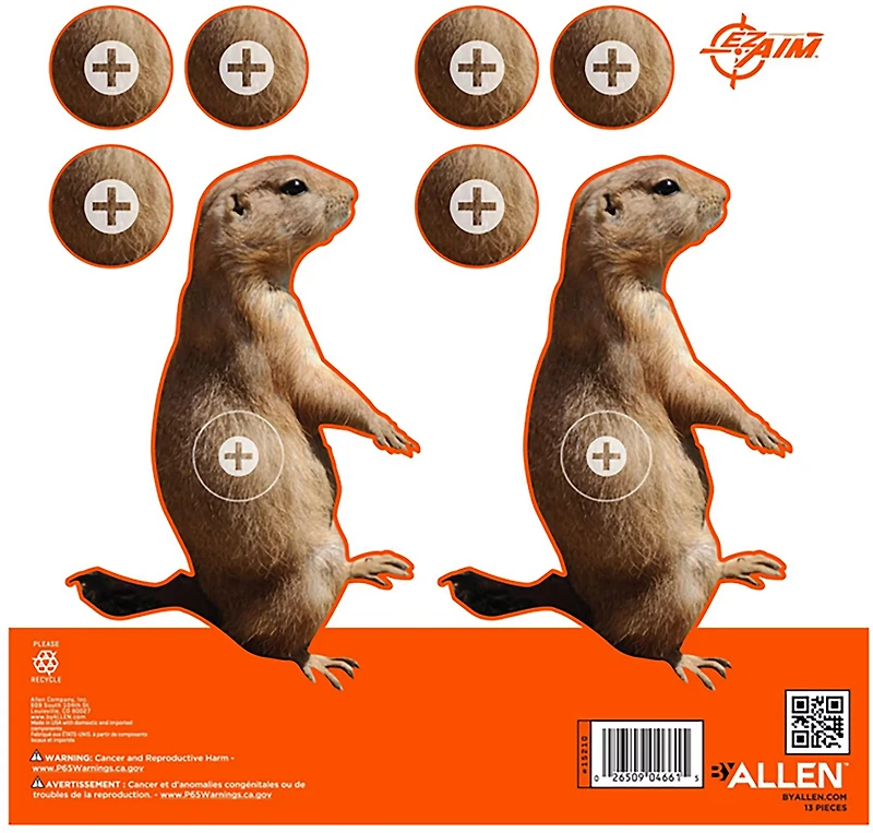 Allen Company EZ Aim Prairie Dog 8 in Square Shooting Targets 13-Pack