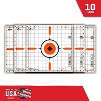 Allen Company EZ Aim Sight-in Grid Rigid Paper Shooting Targets 10-Pack