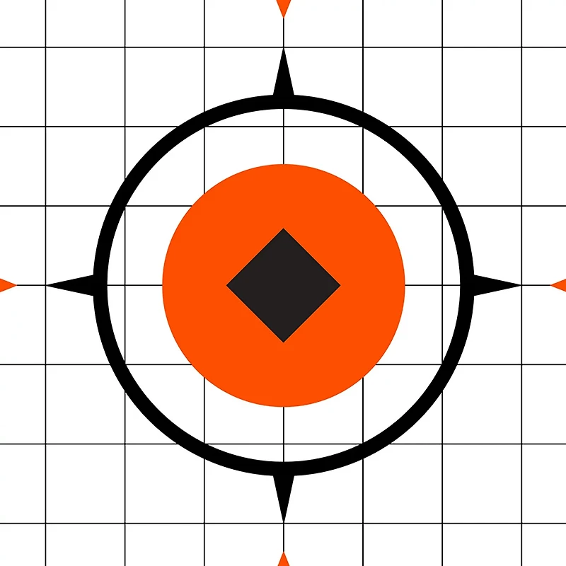 Allen Company EZ Aim Sight-in Grid Rigid Paper Shooting Targets 10-Pack