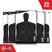 Allen Company EZ Aim 12 in W x 18 in H Silhouette Paper Shooting Targets 25-Pack