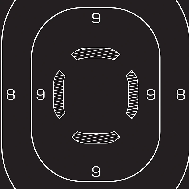 Allen Company EZ Aim 12 in W x 18 in H Silhouette Paper Shooting Targets 25-Pack