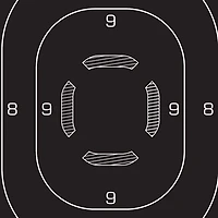 Allen Company EZ Aim 12 in W x 18 in H Silhouette Paper Shooting Targets 25-Pack