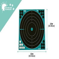 Girls With Guns 12 in W x 12 in H Adhesive Splash Reactive Paper Shooting Targets 5-Pack