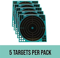 Girls With Guns 12 in W x 12 in H Adhesive Splash Reactive Paper Shooting Targets 5-Pack