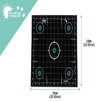 Girls With Guns 12 in W x 12 in H Adhesive Splash Reactive Paper Shooting Targets 5-Pack