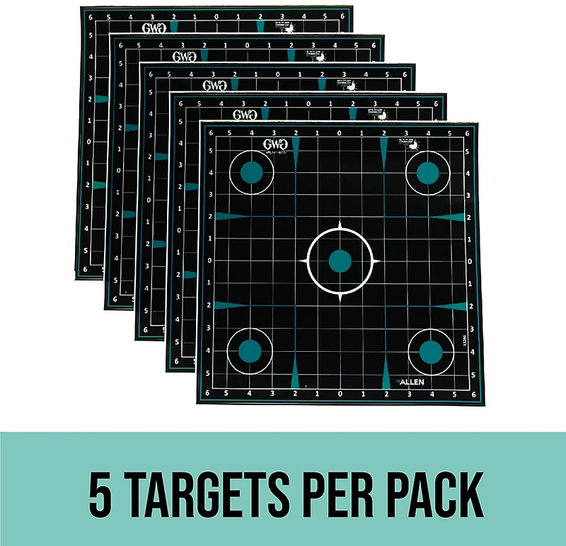 Girls With Guns 12 in W x 12 in H Adhesive Splash Reactive Paper Shooting Targets 5-Pack