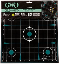Girls With Guns 12 in W x 12 in H Adhesive Splash Reactive Paper Shooting Targets 5-Pack