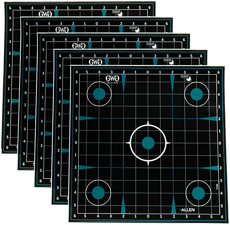 Girls With Guns 12 in W x 12 in H Adhesive Splash Reactive Paper Shooting Targets 5-Pack