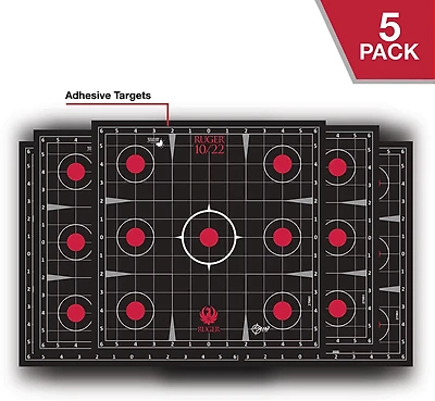 Allen Company Ruger 10/22 Splash Reactive Adhesive Paper Targets 5-Pack