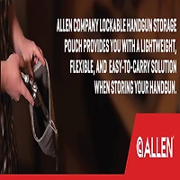 Allen Company Lockable 5 to 7 Handgun Storage Pouch with Writeable ID Label