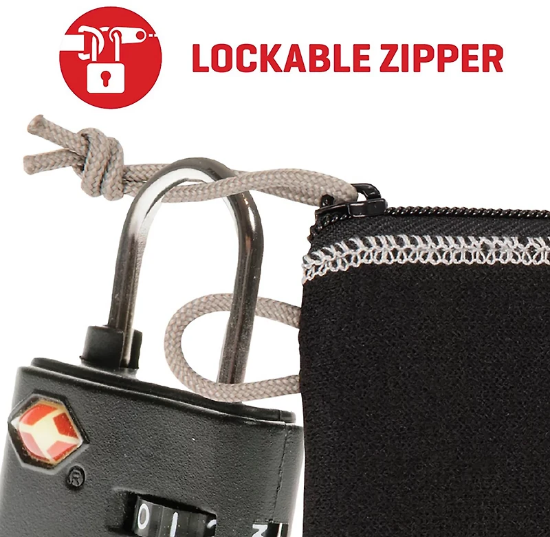 Allen Company Lockable 5 to 7 Handgun Storage Pouch with Writeable ID Label