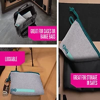 Girls With Guns Lockable Handgun Storage Pouch with Writable ID Label