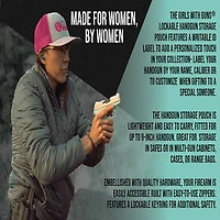 Girls With Guns Lockable Handgun Storage Pouch with Writable ID Label