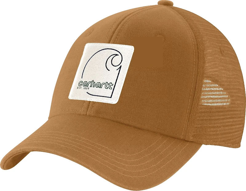 Carhartt Men's Canvas Mesh-Back C Patch Cap