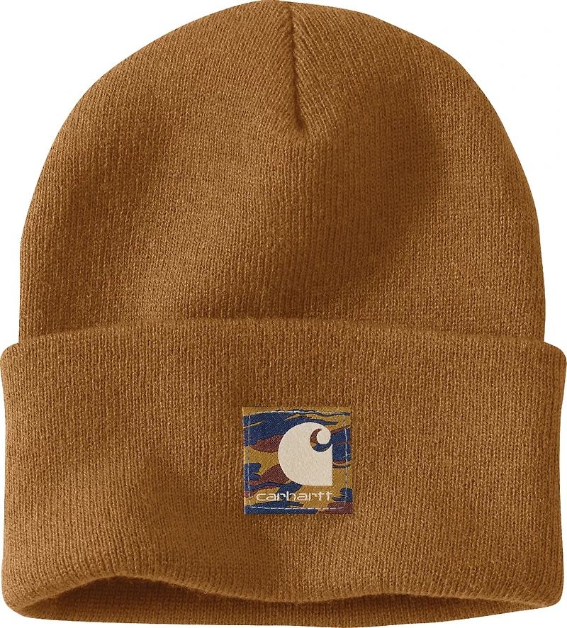 Carhartt Men's Knit Camo Patch Beanie