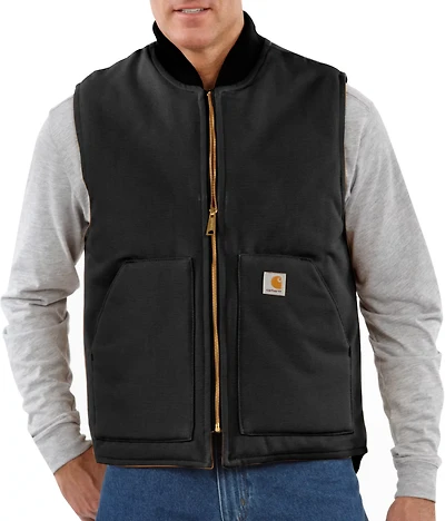 Carhartt Men's Rugged Fit Firm Duck Insulated Rib Collar Vest