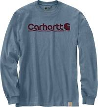 Carhartt Men's Rugged Fit Heavy Weight Long Sleeve Logo Graphic Tee