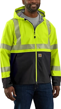 Carhartt Men's Hi-Vis Storm Defender Loose Fit Lightweight Class 3 Jacket