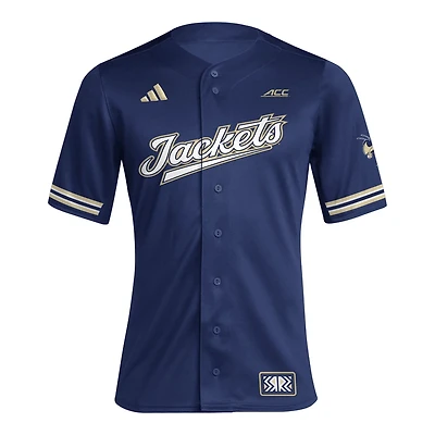 adidas Georgia Tech Yellow Jackets Reverse Retro Replica Baseball Jersey