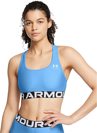 Under Armour Women's HeatGear Authentics Mid Branded Sports Bra