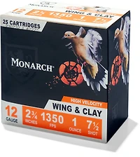 Monarch Wing & Clay 12 Gauge 1 oz Shotshells - 25 Rounds