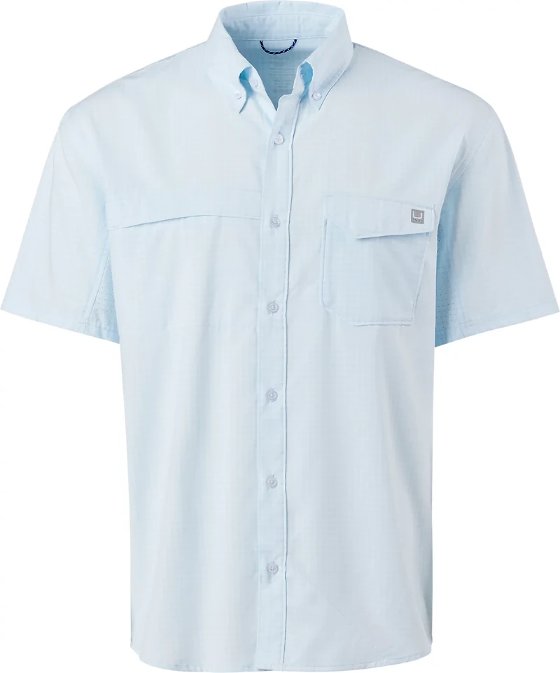 Huk Men's Tide Point Break Minicheck Button Down Shirt