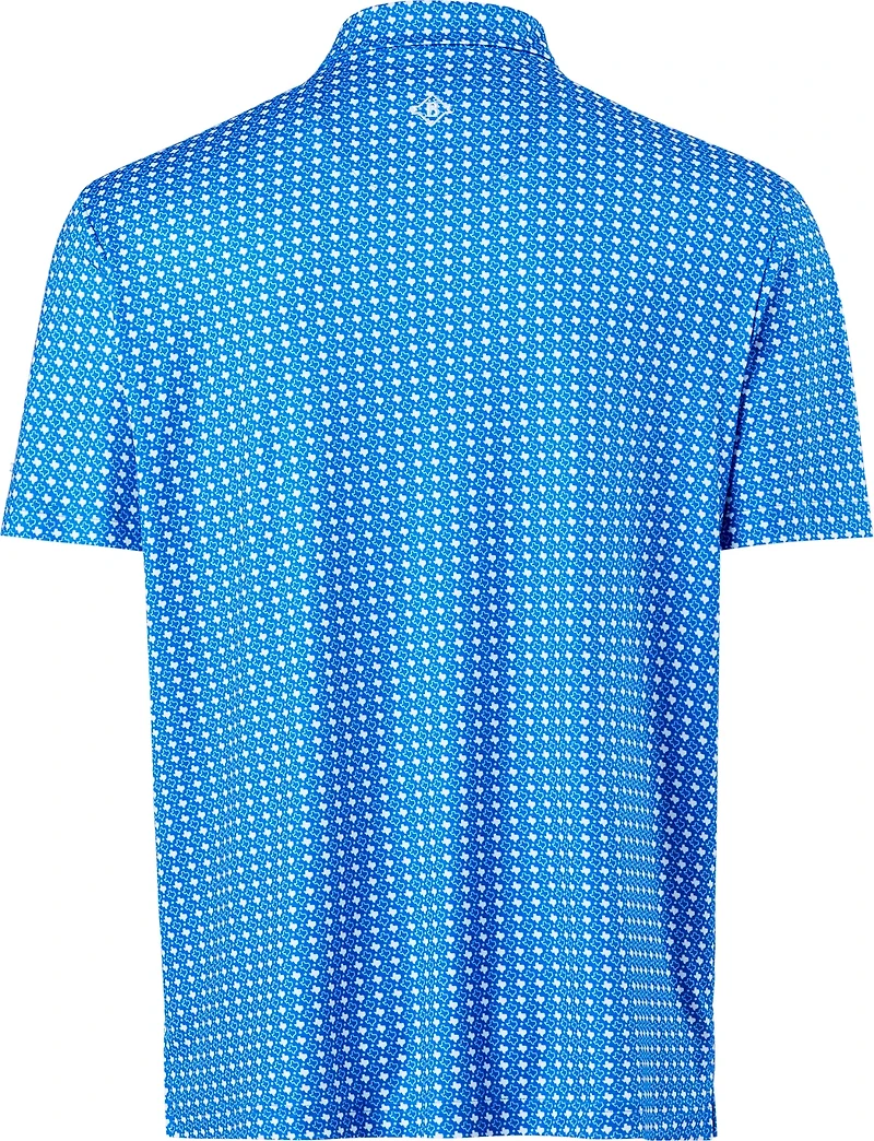 BURLEBO Men's Texas Pride Performance Polo Shirt