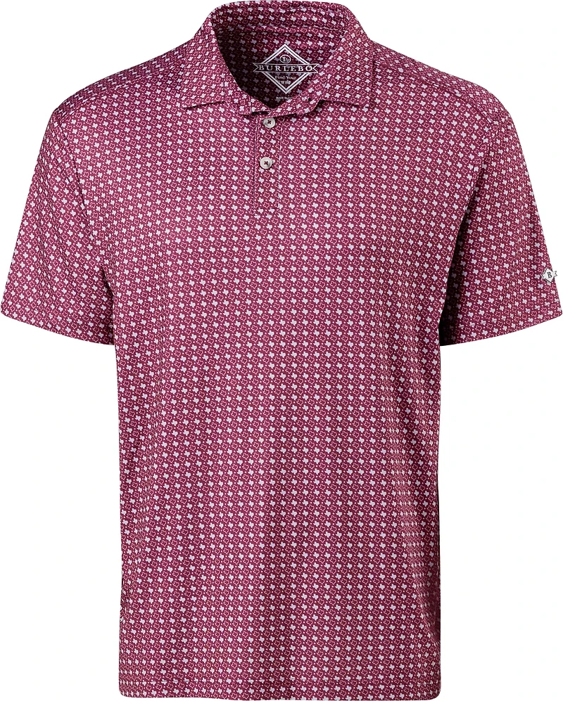 BURLEBO Men's Texas Pride Performance Polo Shirt
