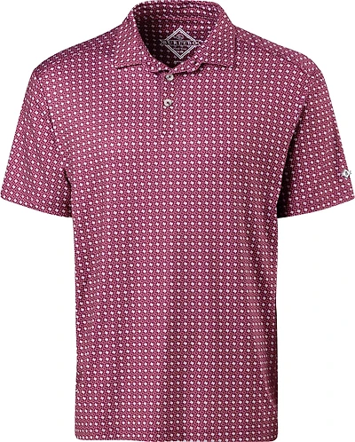 BURLEBO Men's Texas Pride Performance Polo Shirt