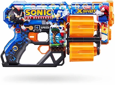 ZURU X-Shot Skins Dread Blaster Mega Sonic Skin 12 Darts Assortment