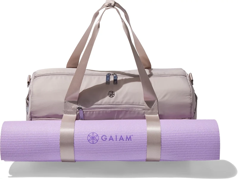 Gaiam Yoga Duffel Bag and 4 mm Mat