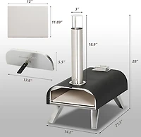 Master Cook Wood Pellet 12 Portable Pizza Oven