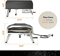 Master Cook Propane 16 Pizza Oven
