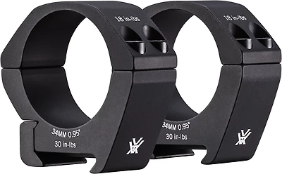 Vortex Pro 34mm Low Riflescope Rings 2-Pack