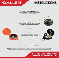Allen Company Pocket Compass with Lid