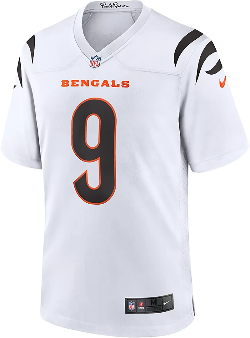 Nike Men's Bengals Burrow Road Game Jersey