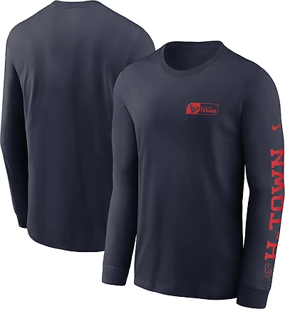 Nike Men's Texans All Out Essential Long Sleeve Tee