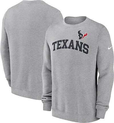 Nike Men's Texans Club Long Sleeve Crewneck
