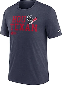 Nike Men's Texans Overlap Lockup Short Sleeve Tee