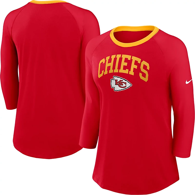 Nike Women's Chiefs Arched 3/4 Sleeve Top