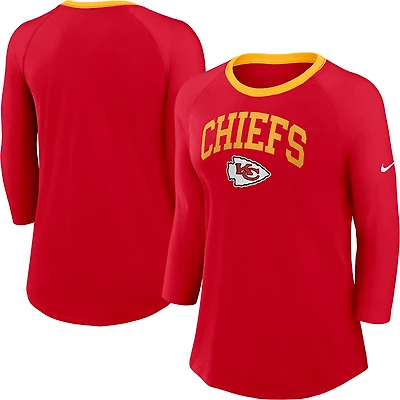 Nike Women's Chiefs Arched 3/4 Sleeve Top