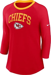 Nike Women's Chiefs Arched 3/4 Sleeve Top